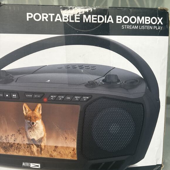 Altec Lansing 7" TV Streaming Boombox DVD CD Bluetooth HDMI Roku Fire TV New Box - Picture 3 of 5